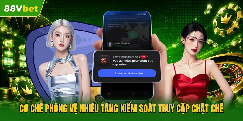 Cơ chế phòng vệ nhiều tầng kiểm soát truy cập chặt chẽ 